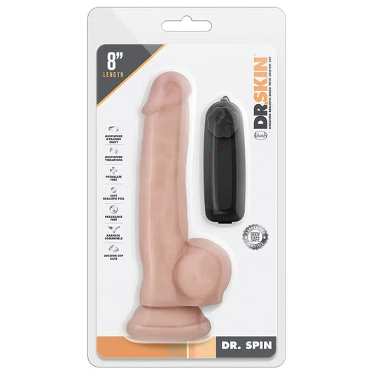 Dr. Skin Dr. Spin Gyrating Realistic Dildo-Vanilla 8 My Store