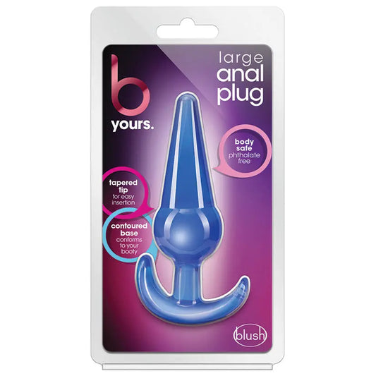 B Yours. Large Anal Plug-Blue My Store