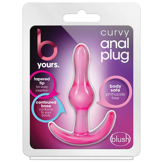 B Yours. Curvy Anal Plug-Pink My Store