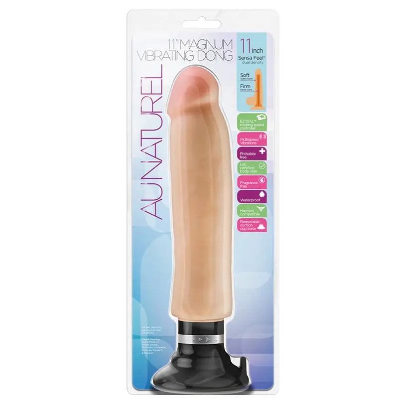 Au Naturel Magnum Vibrating Dong-Beige 11 My Store