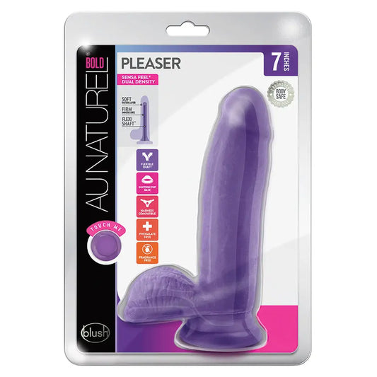 Au Naturel Bold Pleaser Dildo-Purple 7 My Store