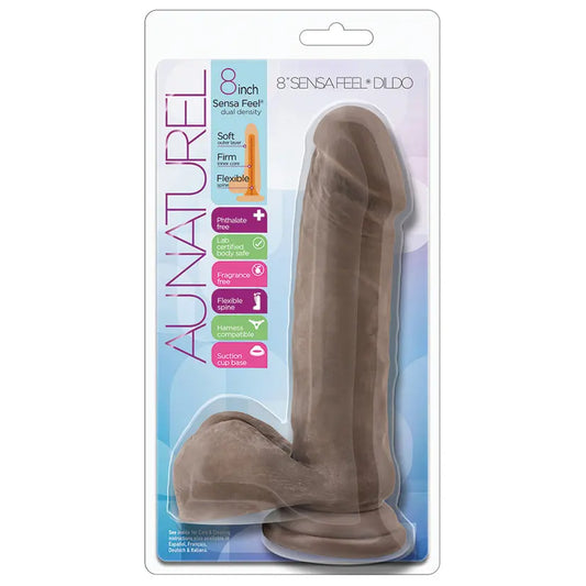 Au Naturel Sensa Feel Dildo-Chocolate 8 My Store