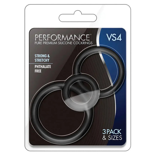 Performance VS4 Pure Premium Cockring Set-Black My Store