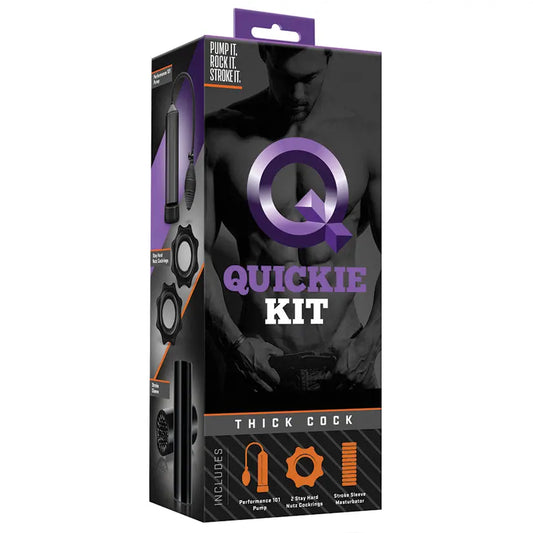 Quickie Kit Thick Cock-Black My Store