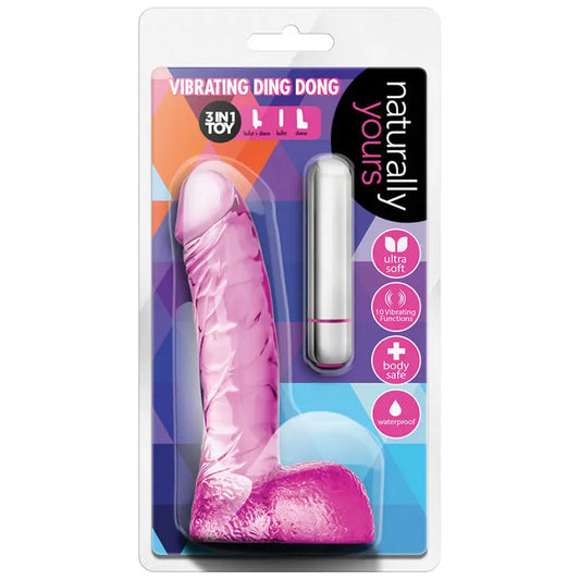 Naturally Yours Vibrating Ding Dong-Pink 6.5 My Store
