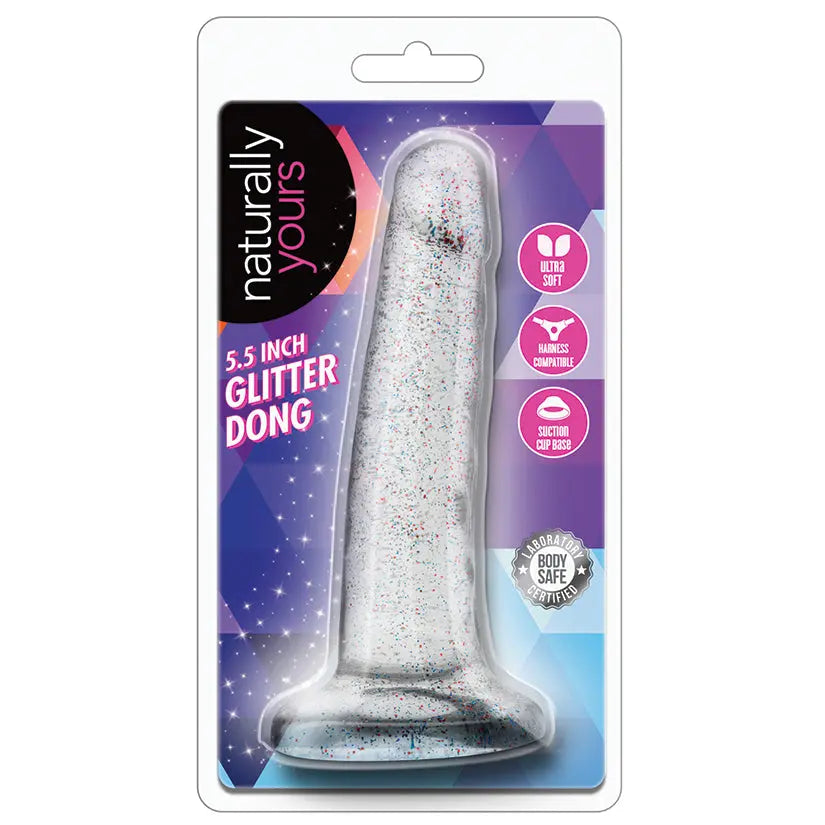 Naturally Yours Glitter Dong-Clear 5.5 My Store