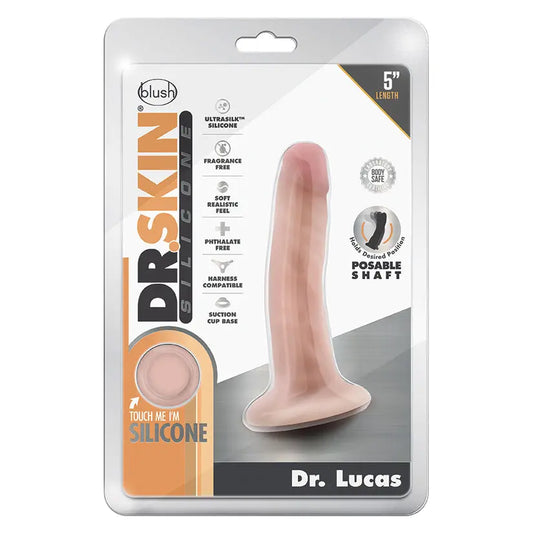 Dr. Skin Silicone Dong with Suction Cup-Dr. Lucas Vanilla 5 My Store