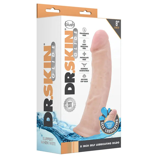 Dr. Skin Glide Self Lubricating Dildo-Vanilla 8 My Store