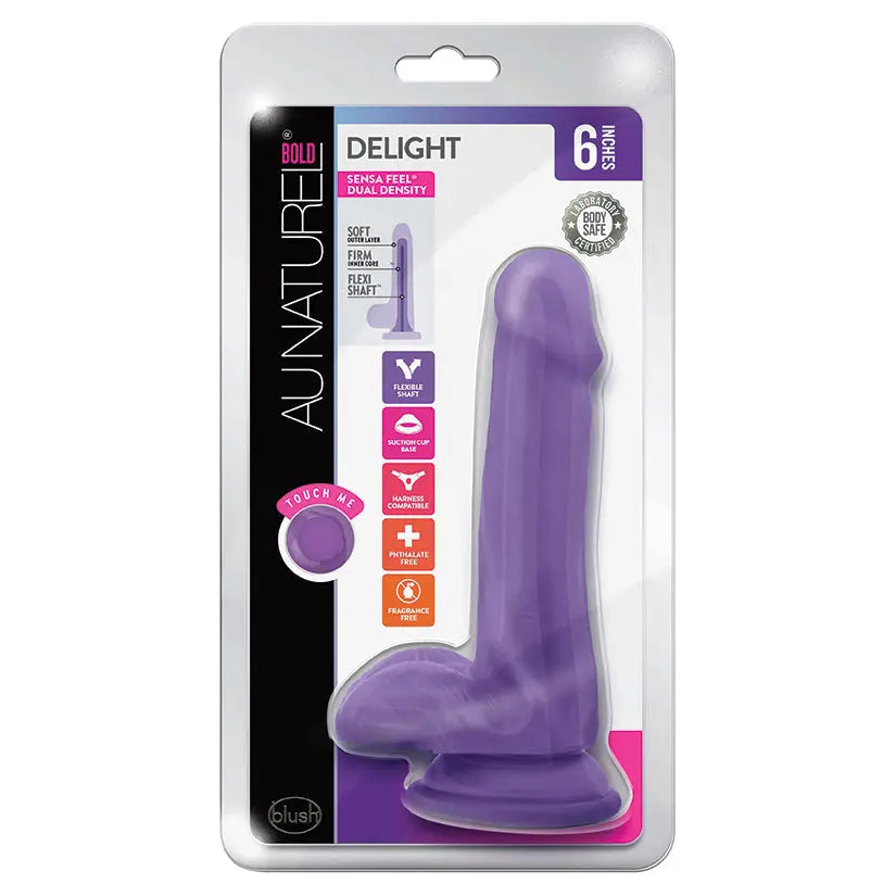 Au Naturel Bold Delight Dildo-Purple 6 My Store