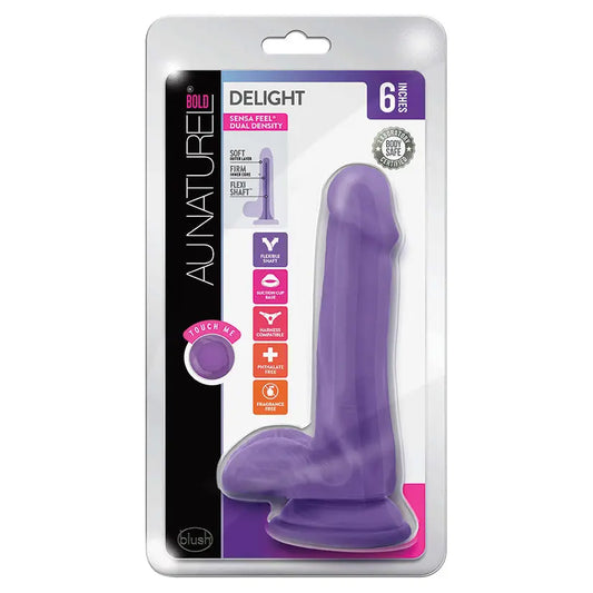 Au Naturel Bold Delight Dildo-Purple 6 My Store