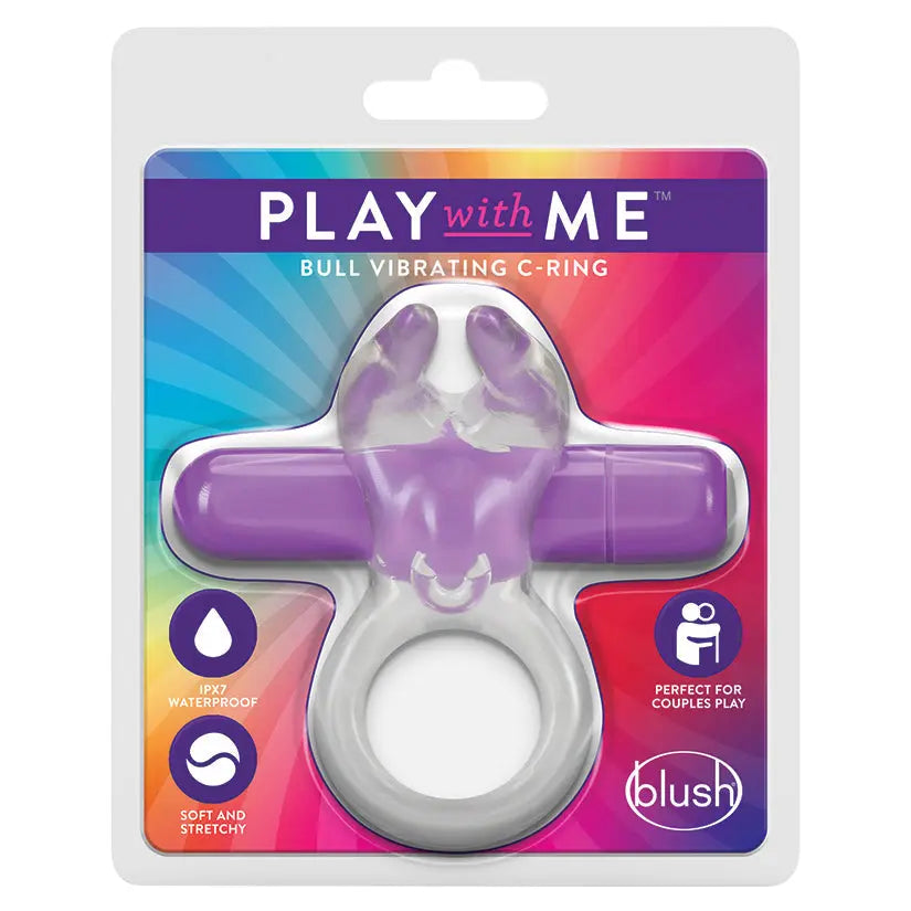 Play with Me Bull Vibrating C-Ring-Purple My Store