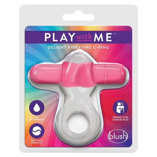 Play with Me Delight Vibrating C-Ring-Pink My Store