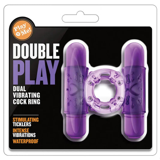 Play With Me Dual Vibrating Cockring-Purple My Store