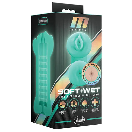 M for Men Soft and Wet Double Trouble Glow in the Dark Vanilla My Store