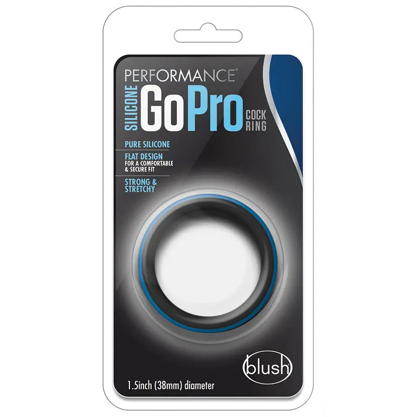 Performance Silicone Go Pro Cock Ring-Black/Indigo My Store