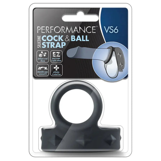 Performance VS6 Cock & Ball Strap-Black My Store