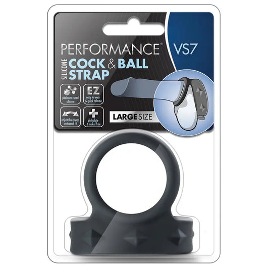 Performance VS7 Cock & Ball Strap Large-Black My Store
