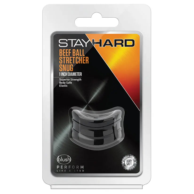 Stay Hard Beef Ball Stretcher Snug 1" Diameter-Black My Store