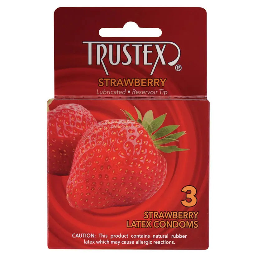 Trustex Flavored Condom-Strawberry (3 Pack) My Store