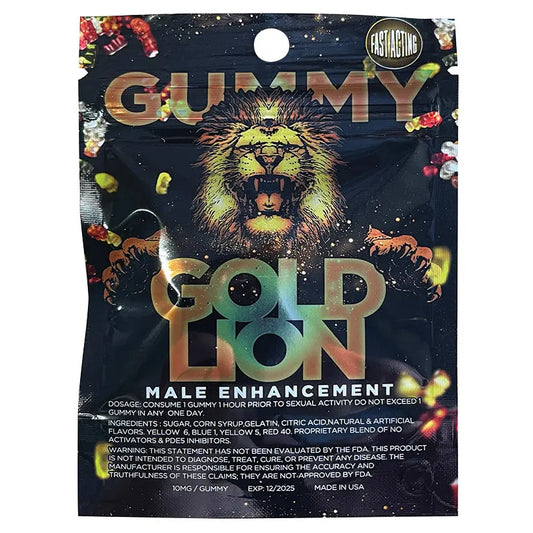 Gold Lion Gummy Single Pack My Store