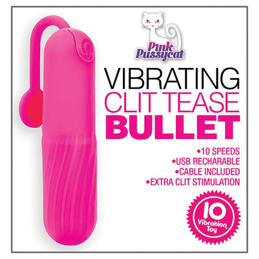 Pink Pussycat Vibrating Clit Tease Bullet My Store