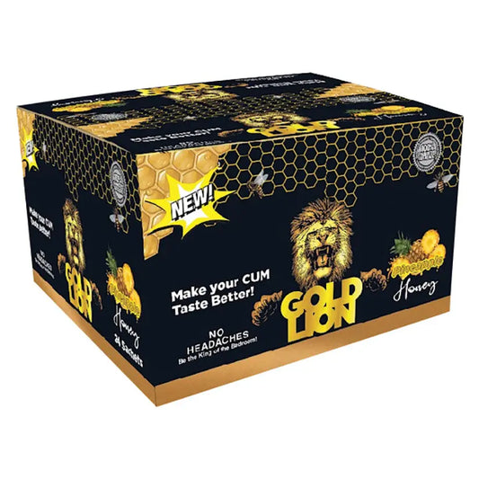 Gold Lion Pineapple Honey Single Pack Display of 24 My Store