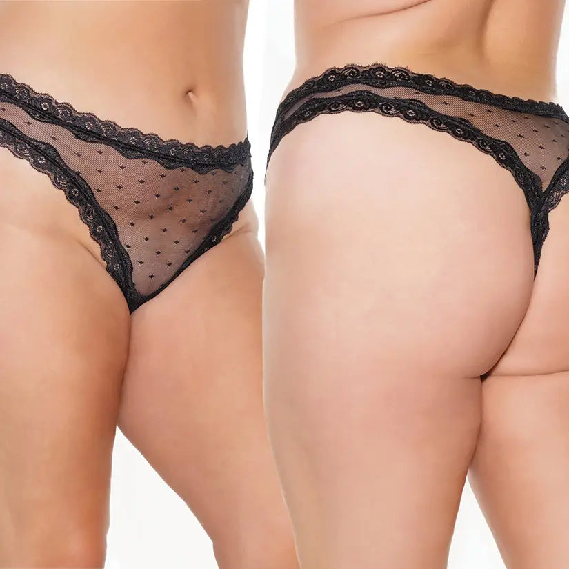 Coquette Panty-Black O/S X-Boxed My Store