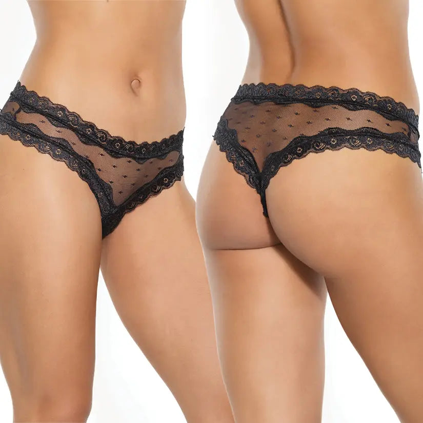 Coquette Panty-Black O/S-Boxed My Store