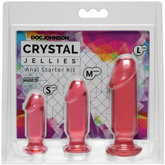 Crystal Jellies Anal Starter Kit-Pink My Store