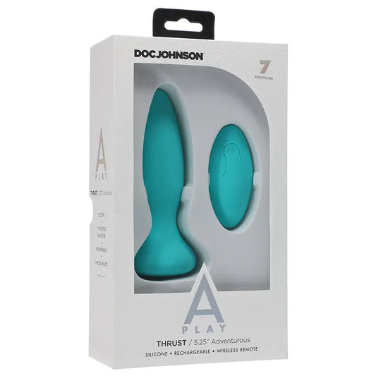 A-Play Thrust Adventurous Rechargeable Plug-Teal My Store