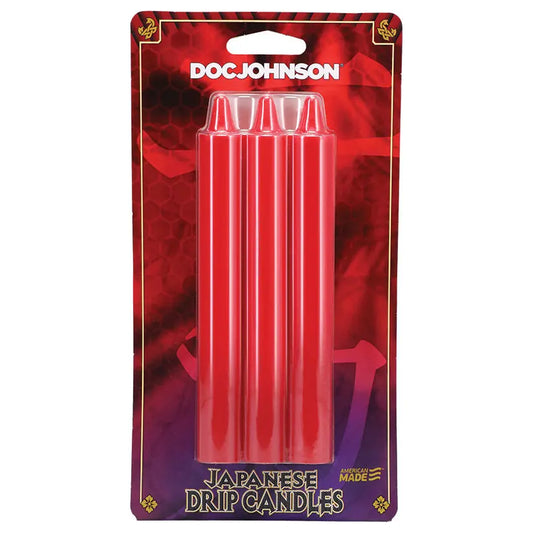 Japanese Drip Candles-Red 3PK My Store
