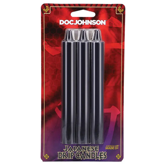 Japanese Drip Candles-Black 3PK My Store