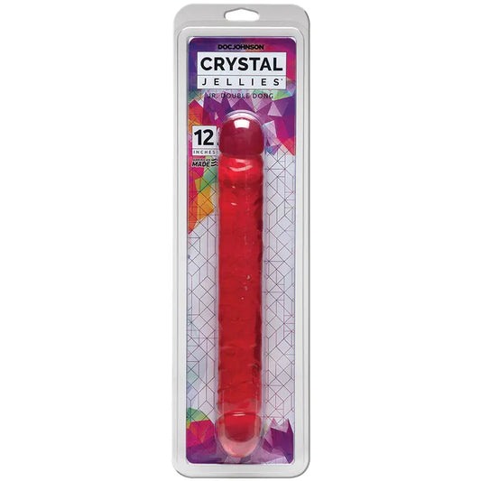 Crystal Jellies Double Dong-Pink 12 My Store