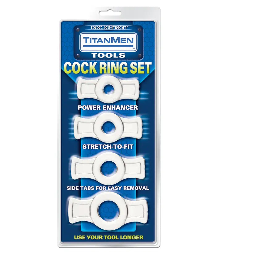 TitanMen Cock Ring Set-Clear My Store