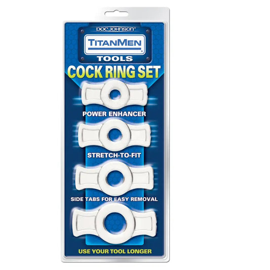 TitanMen Cock Ring Set-Clear My Store