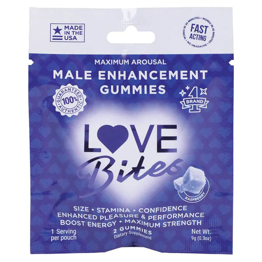 Love Bites Male Sensual Gummies 2pk Singles My Store