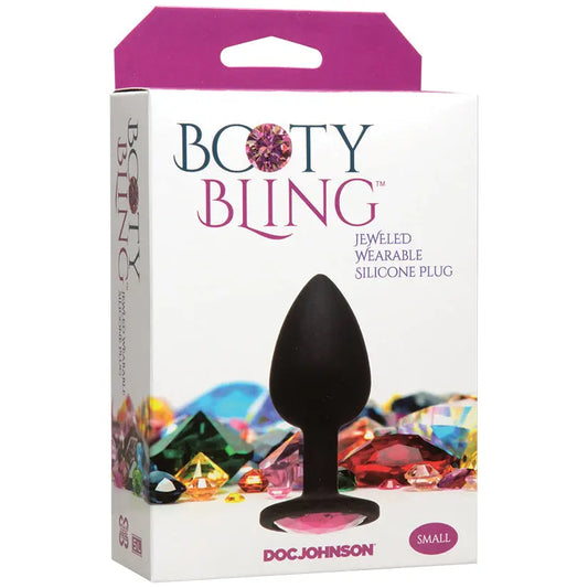 Booty Bling Silicone Plug Small-Pink My Store