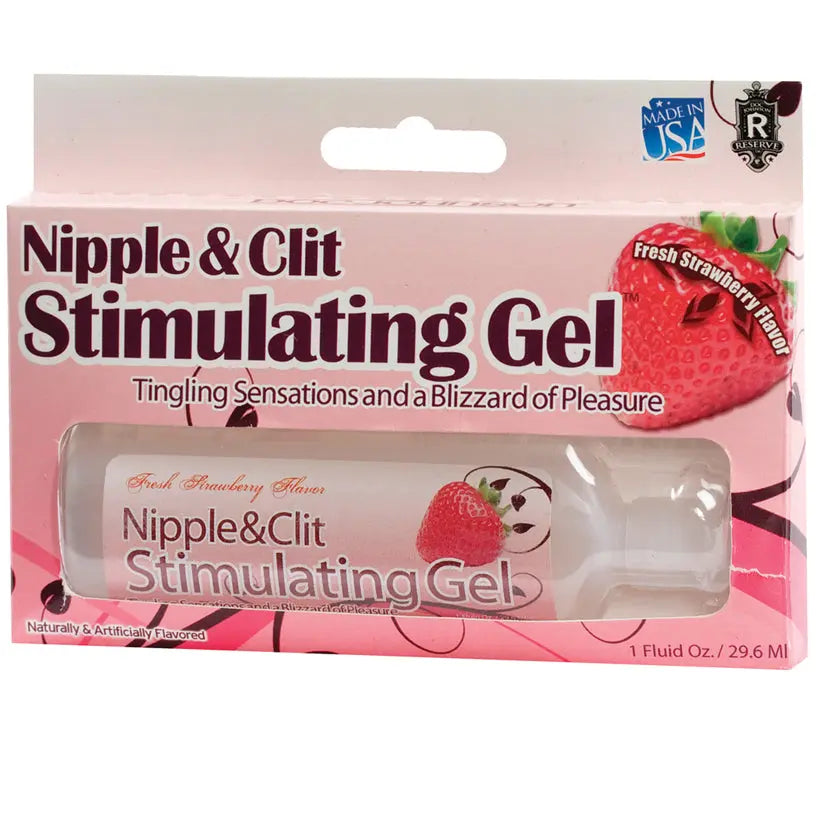 Nipple & Clit Stimulating Gel-Strawberry 1oz My Store