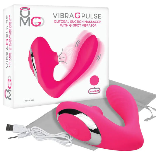 OMG Clitoral Suction Massager with G-Spot Vibrator-Pink My Store