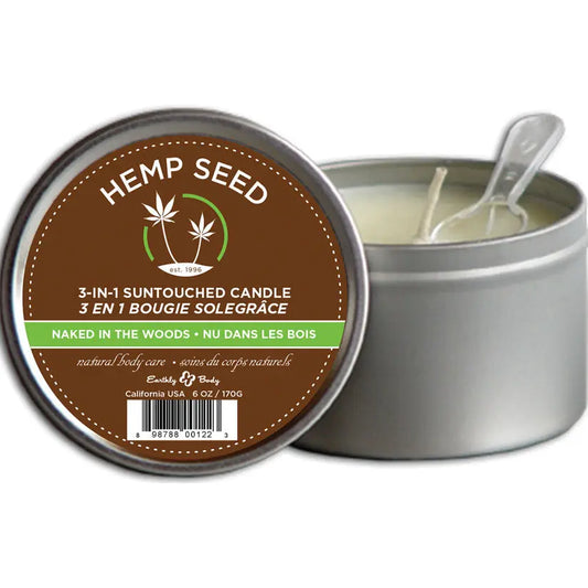 Earthly Body 3-in-1 Massage Candle-Naked In The Woods 6oz My Store