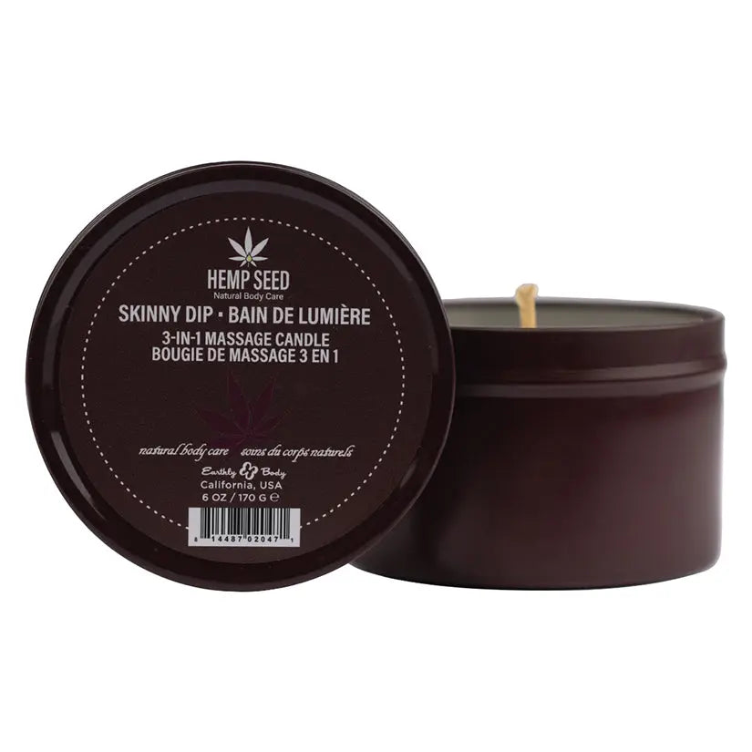 Earthly Body 3-in-1 Massage Candle-Skinny Dip 6oz My Store