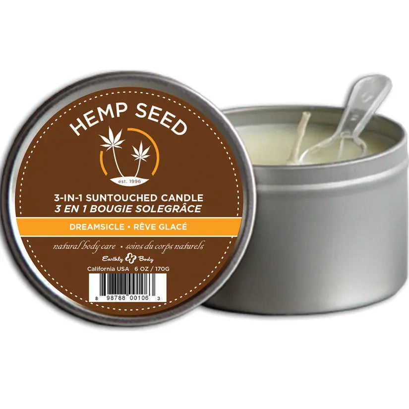 Earthly Body 3-in-1 Massage Candle-Dreamsicle 6oz My Store