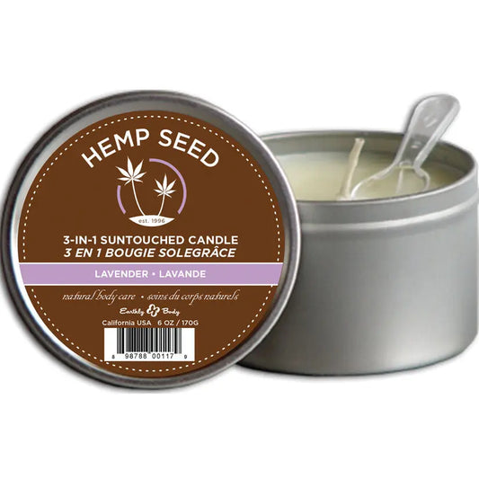Earthly Body 3-in-1 Massage Candle-Lavender 6oz My Store