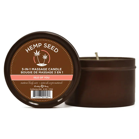Earthly Body 3-in-1 Massage Candle-Isle of you 6oz My Store