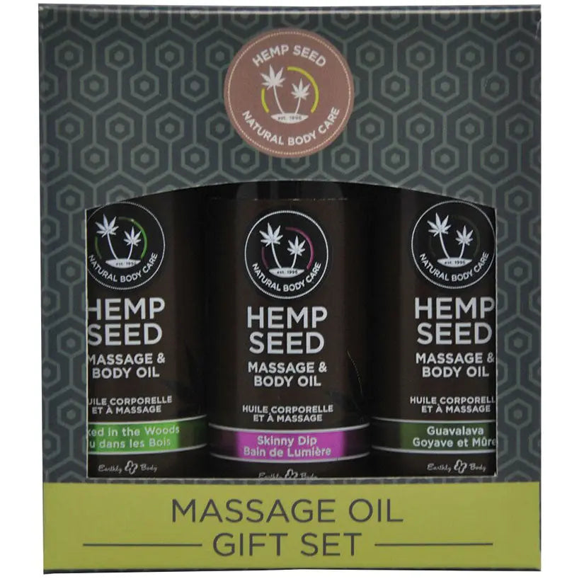 Earthly Body Massage Oil Gift Set 2oz (Set of 3) My Store