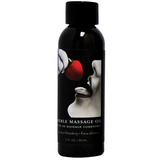 Earthly Body Edible Massage Oil-Strawberry 2oz My Store