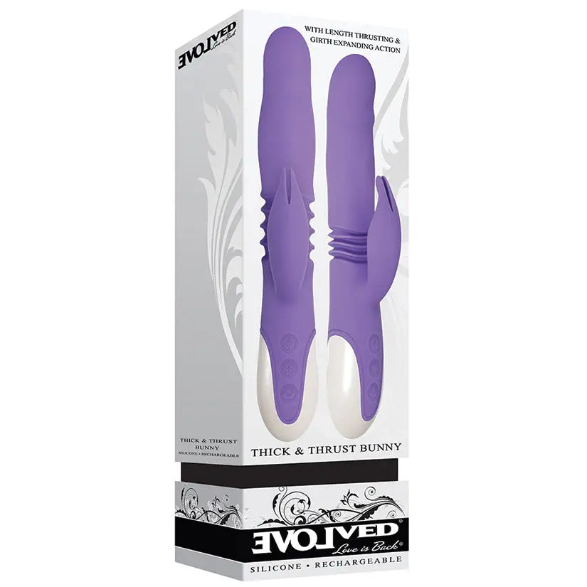 Evolved Thick & Thrust Silicone Bunny-Purple 9 My Store