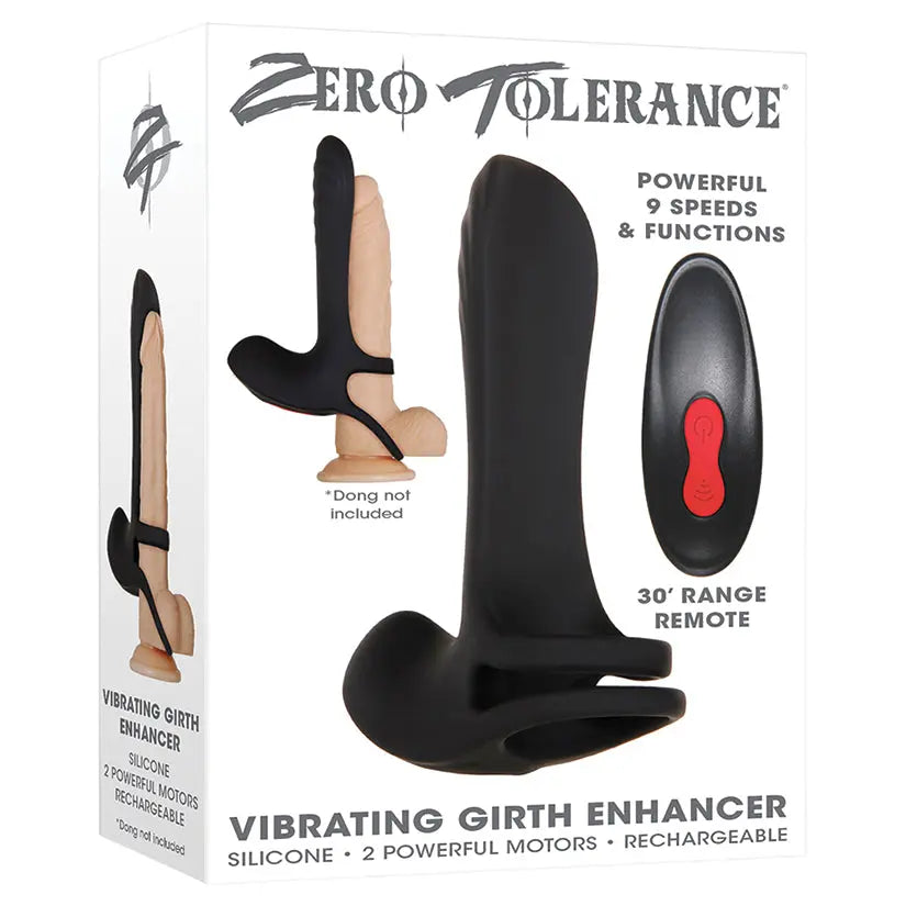 Zero Tolerance Vibrating Girth Enhancer-Black My Store