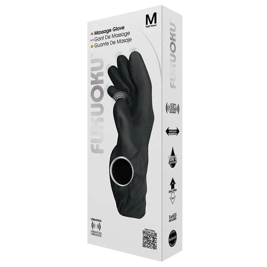 Fukuoku Five Finger Massage Glove-Black Right Hand My Store
