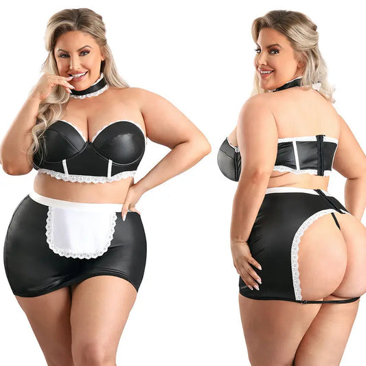 Fantasy Lingerie Play 5 Star Service Maid -Black 3x/4x My Store
